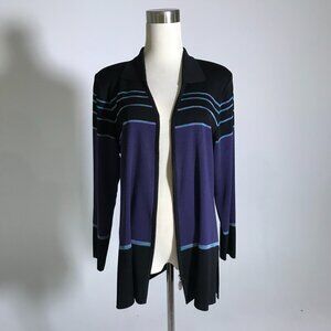 Multicolor Misook Zip Cardigan